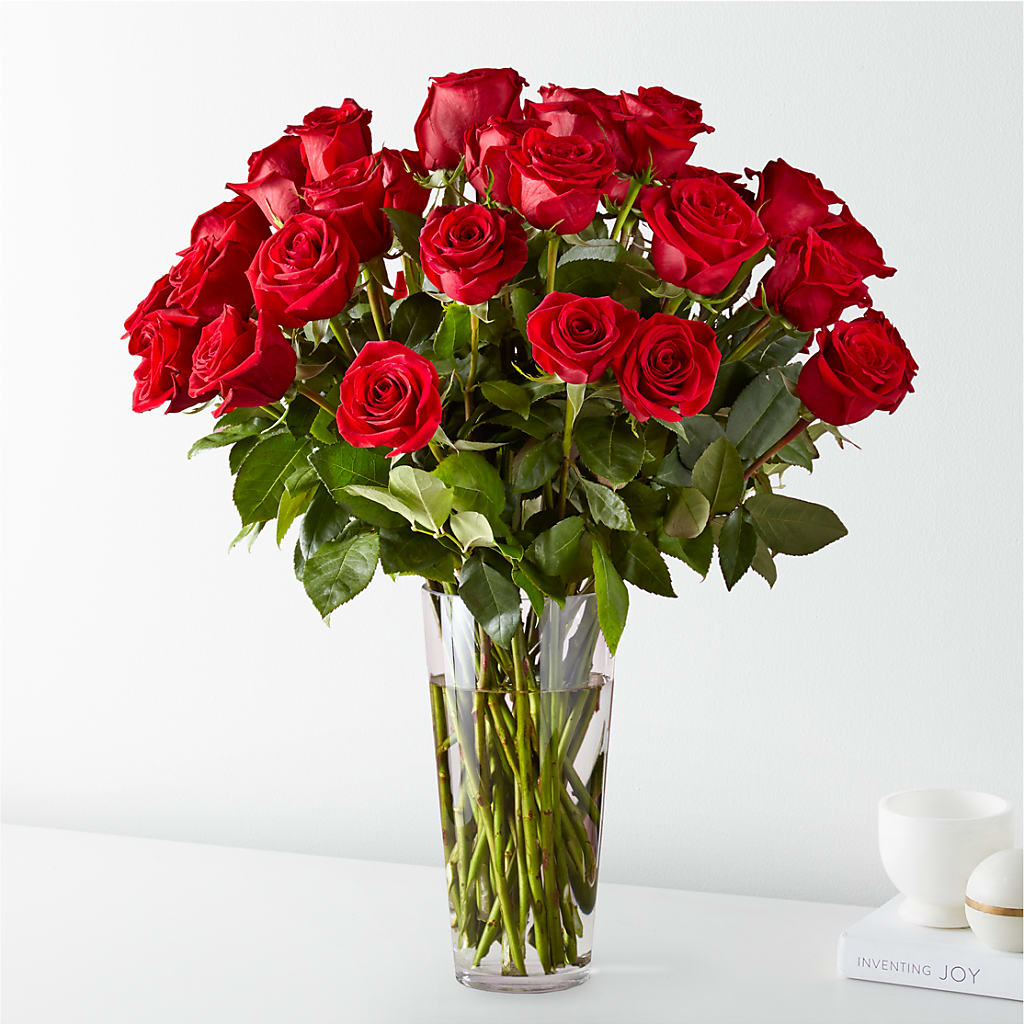 Long Stem Red Rose Bouquet – Golden Gate Flowers, Naples FL