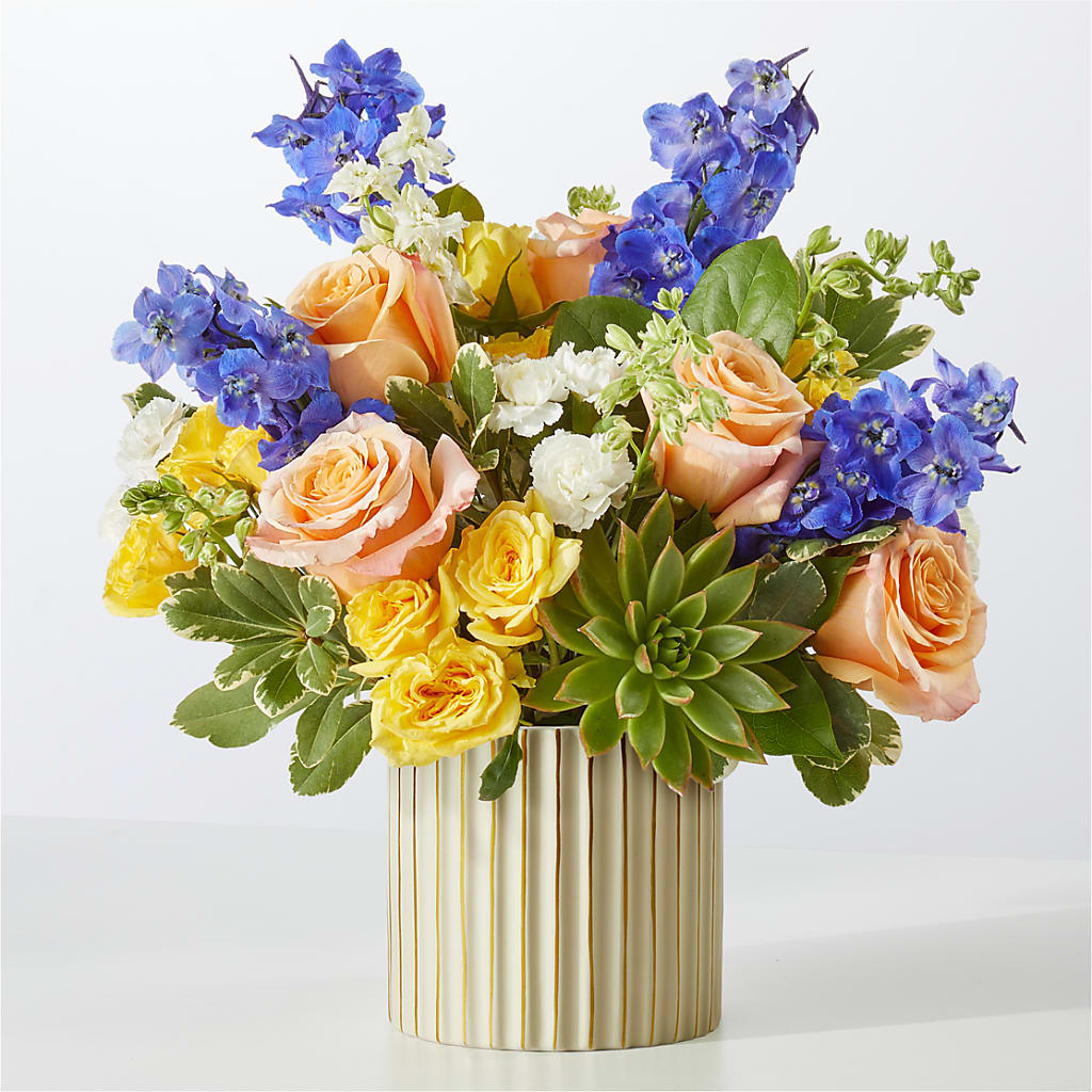 Cobalt Reverie Bouquet – Golden Gate Flowers, Naples FL