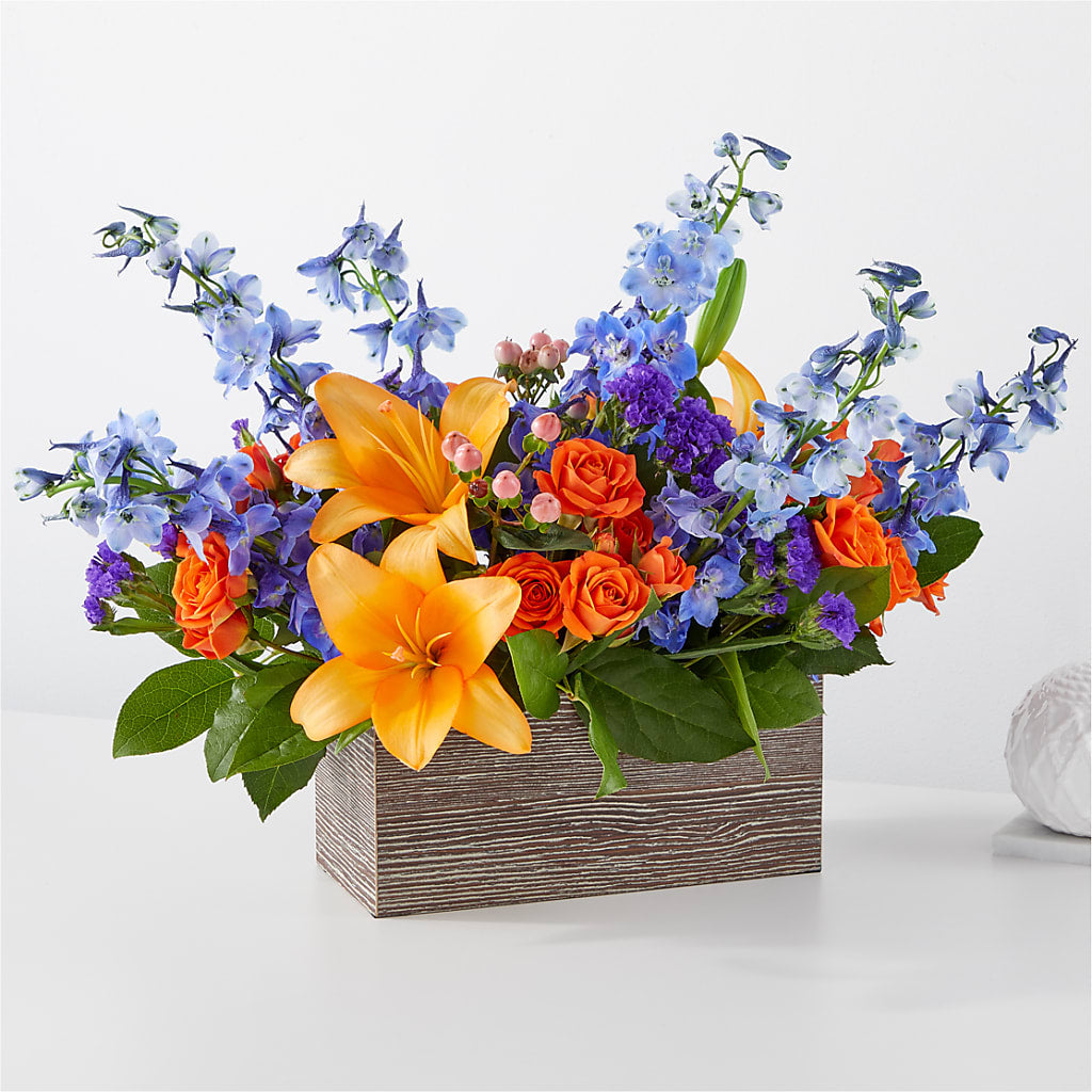 Radiant Citrus Box Bouquet – Golden Gate Flowers, Naples FL