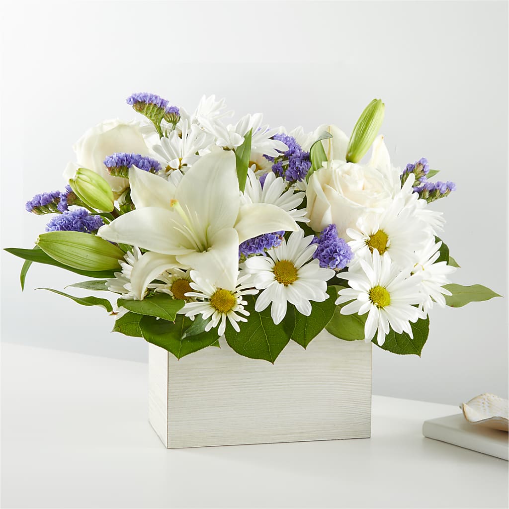 Beyond Blue Box Bouquet – Golden Gate Flowers, Naples FL