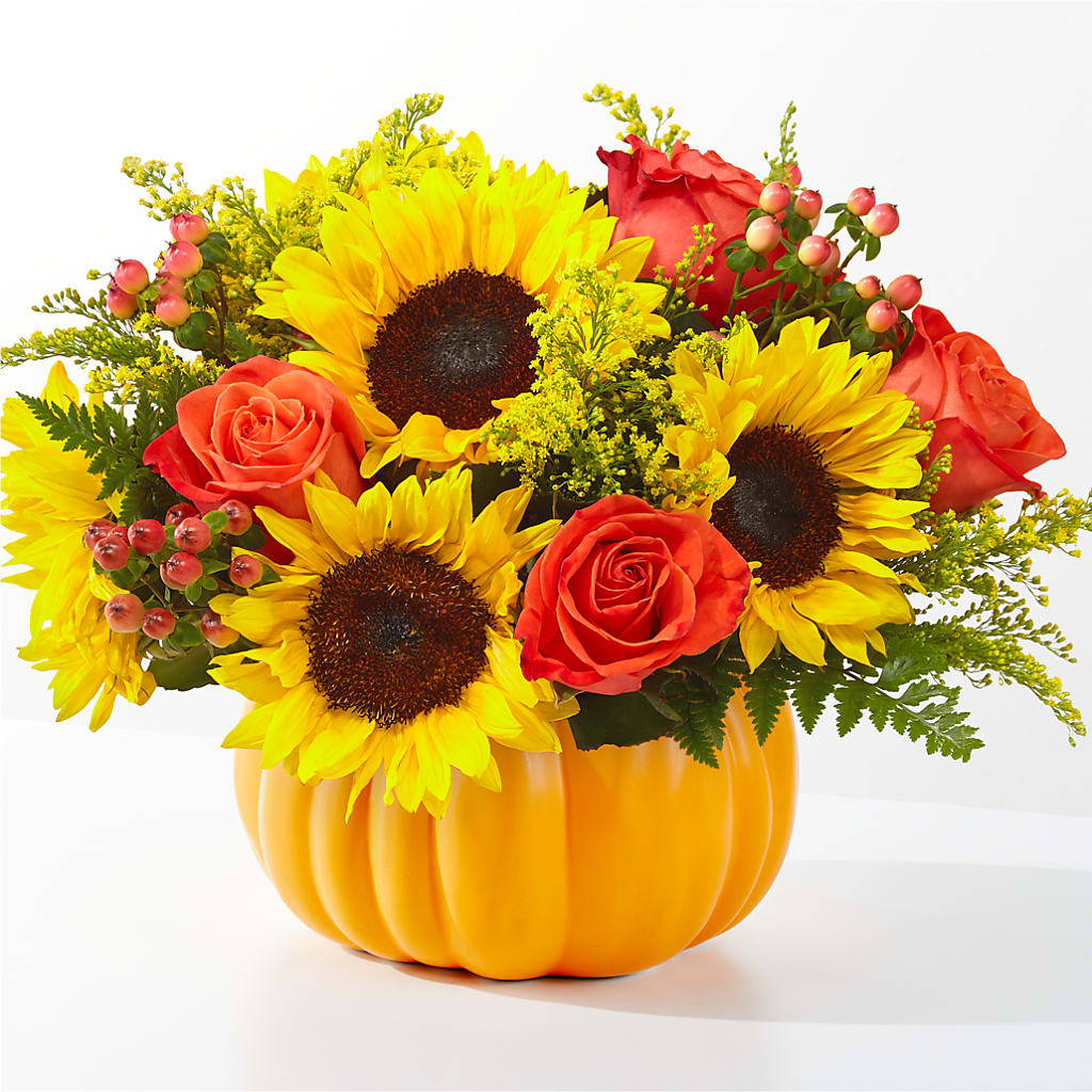 Pick of the Patch Pumpkin Bouquet – Golden Gate Flowers, Naples FL