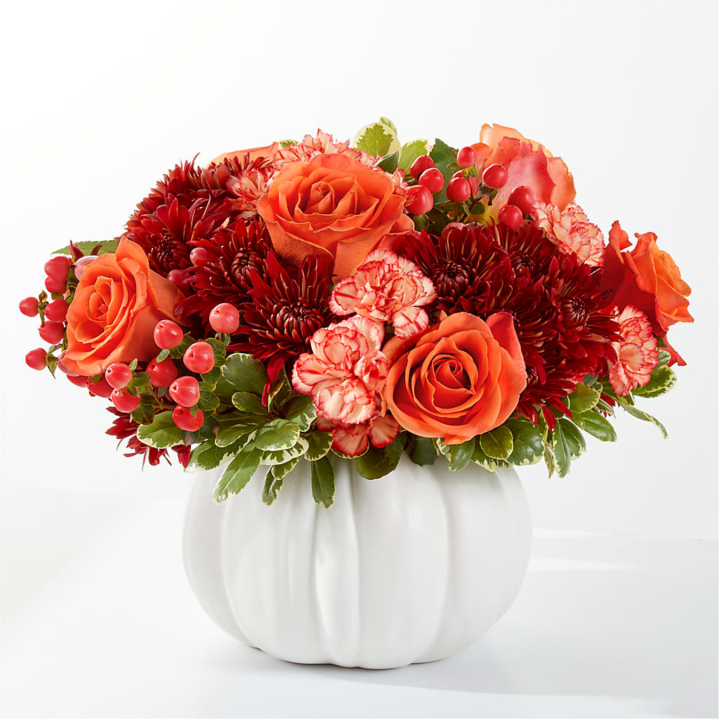Autumn Air Pumpkin Bouquet – Golden Gate Flowers, Naples FL