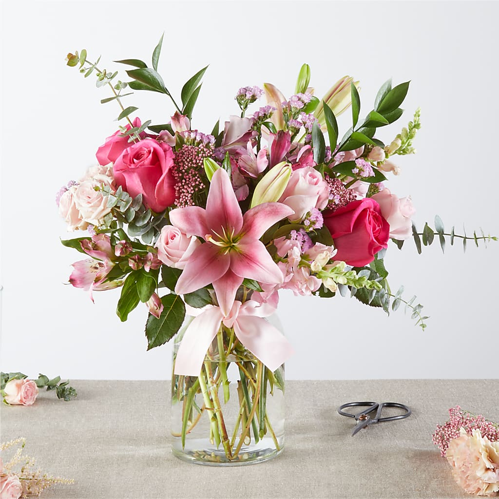 Pink Ribbon - A Florist Original – Golden Gate Flowers, Naples FL