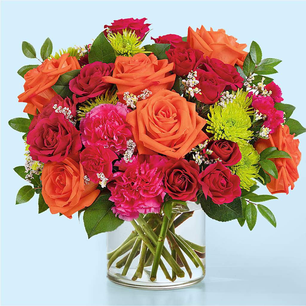 Colorful Carnival Bouquet – Golden Gate Flowers, Naples FL
