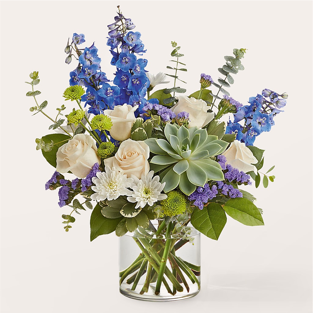 Cerulean Waves Bouquet – Golden Gate Flowers, Naples FL