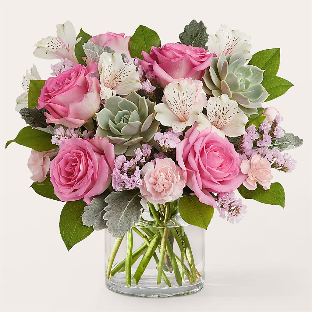 Dusty Rose Bouquet – Golden Gate Flowers, Naples FL