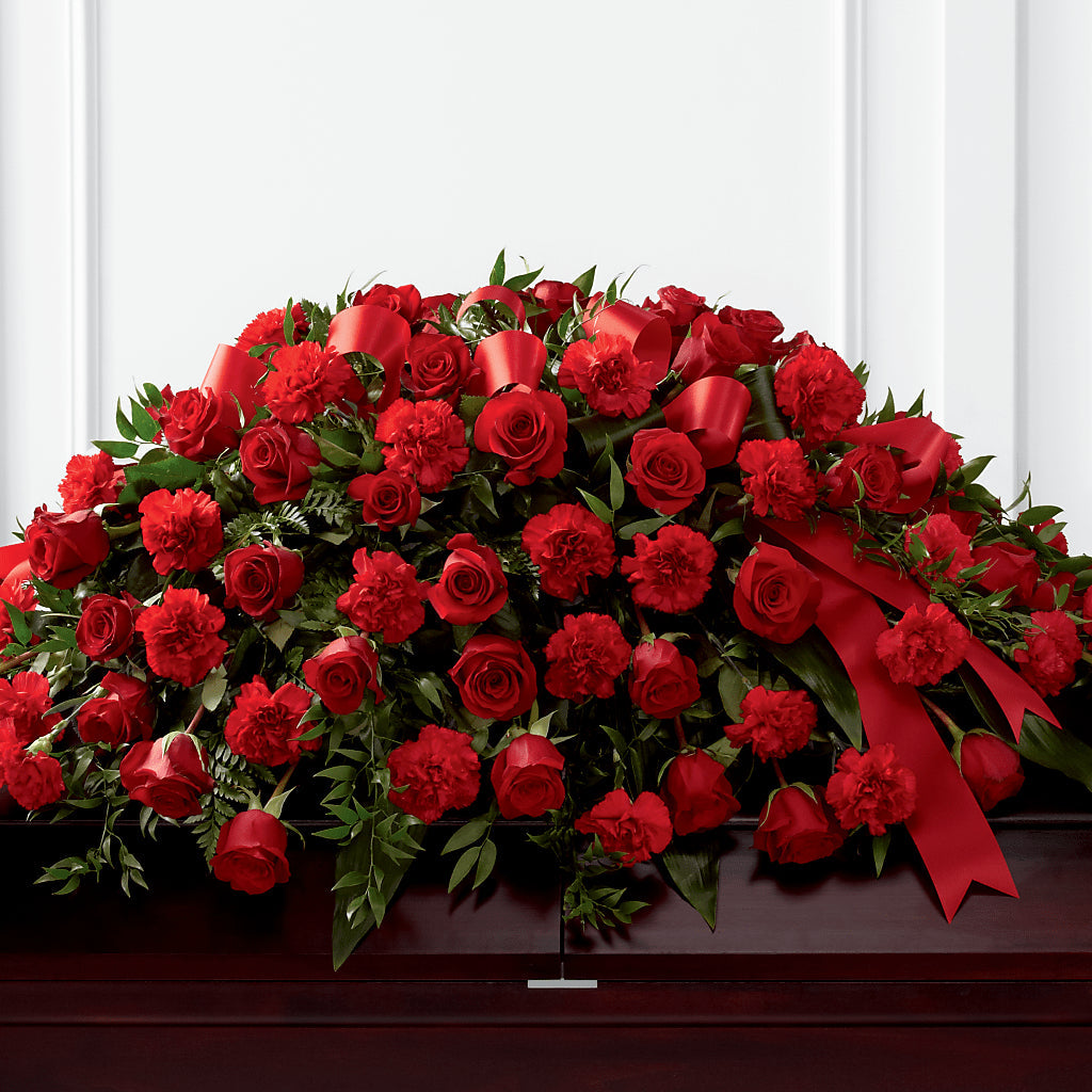 Tribute of Life Casket Spray – Golden Gate Flowers, Naples FL