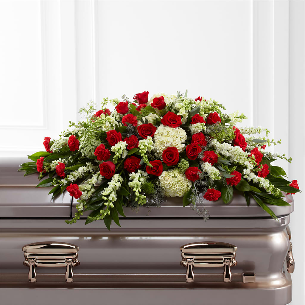 Sincerity Casket Spray – Golden Gate Flowers, Naples FL