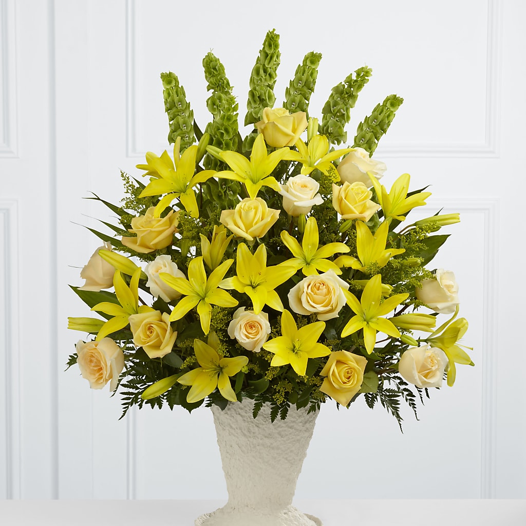 Golden Memories Arrangement – Golden Gate Flowers, Naples FL