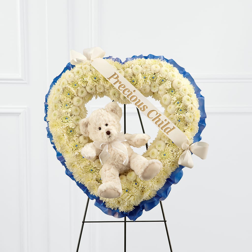 Precious Child Standing Heart – Golden Gate Flowers, Naples FL