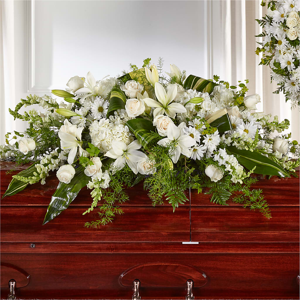Abundance Casket Spray – Golden Gate Flowers, Naples FL