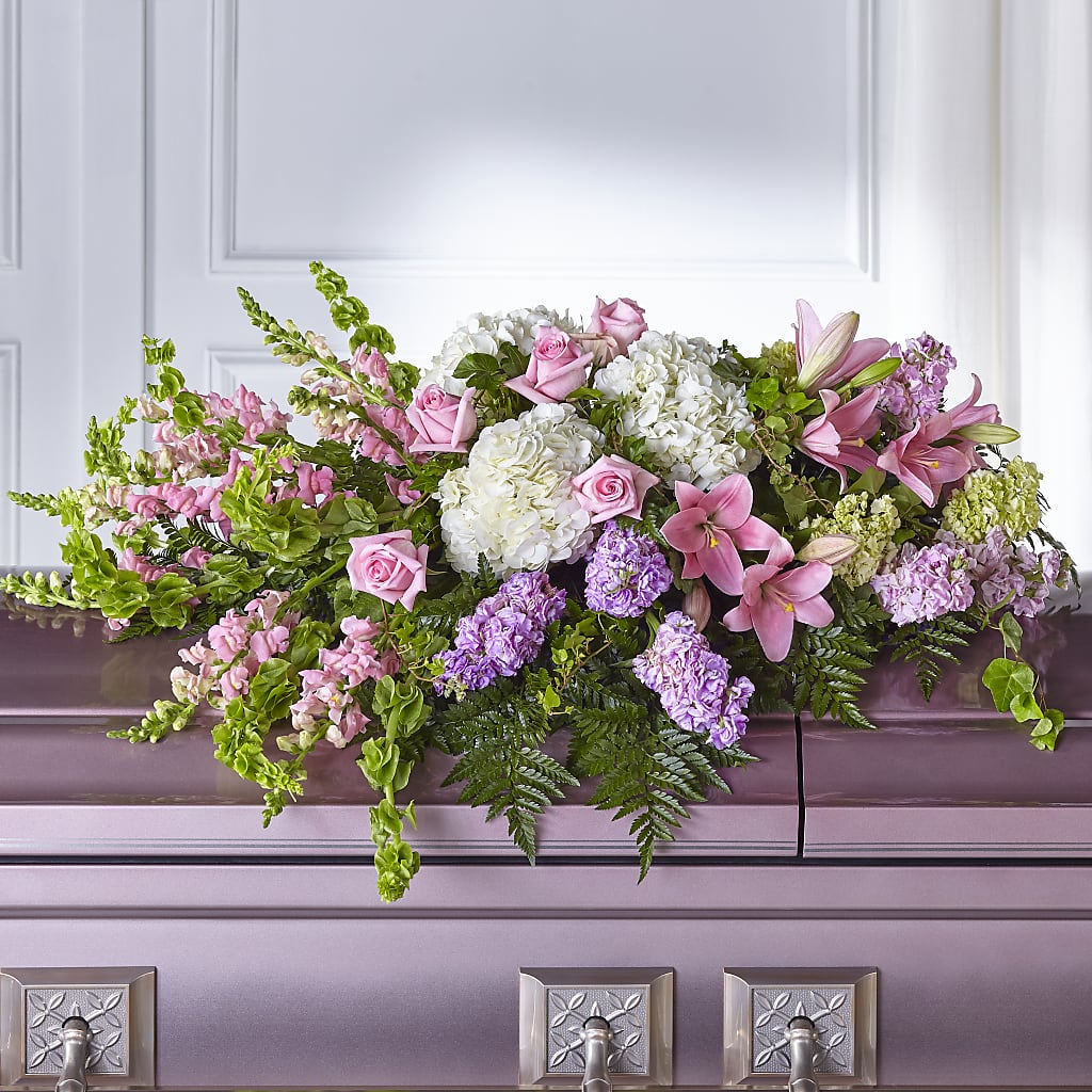 Life's Gratitude Casket Spray – Golden Gate Flowers, Naples FL