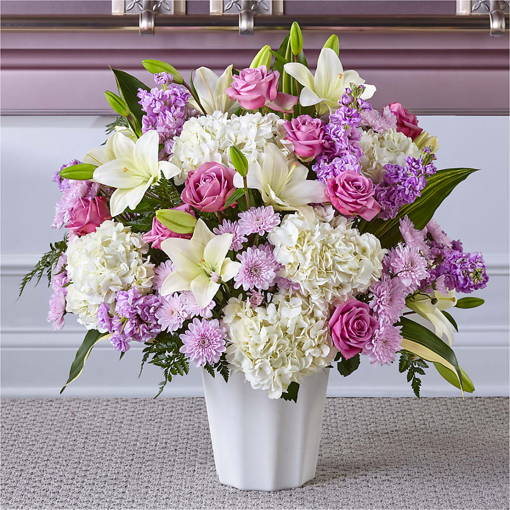 Heaven Sent Floor Basket – Golden Gate Flowers, Naples FL