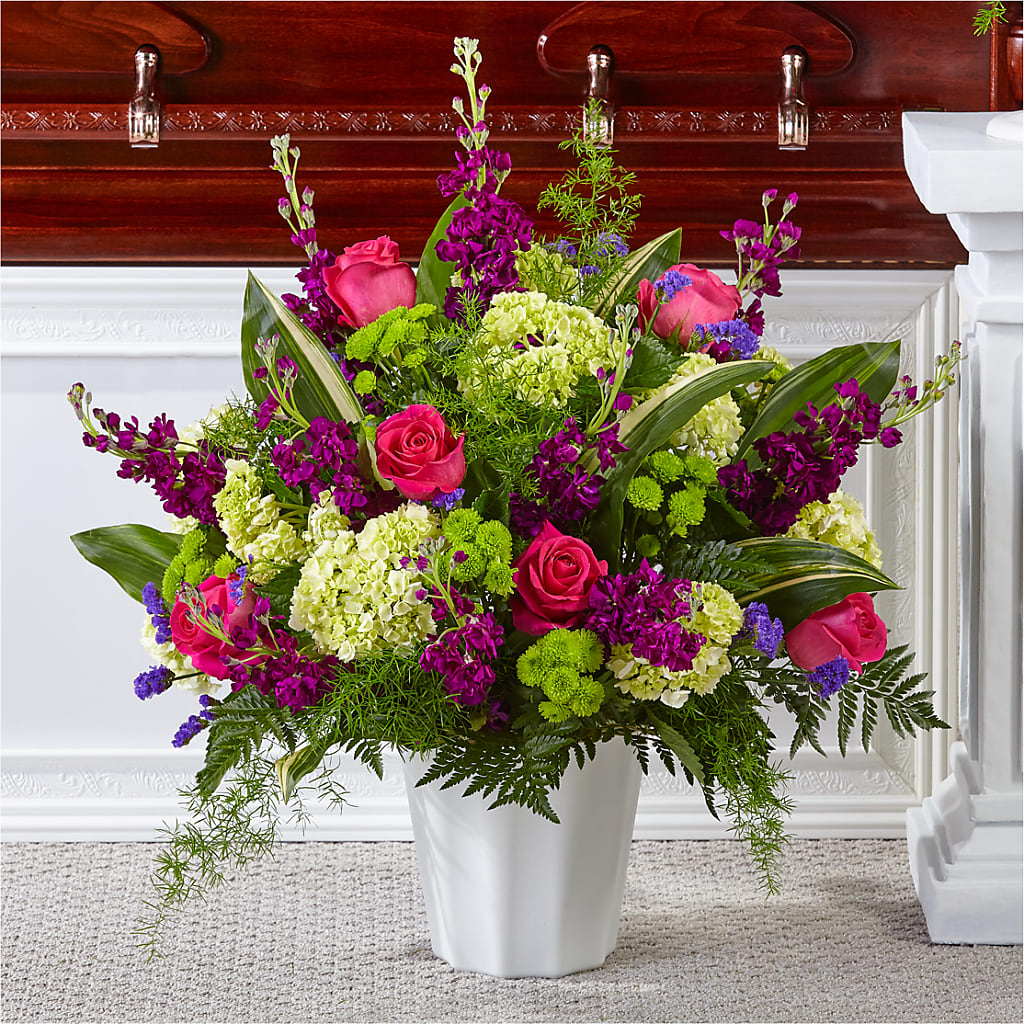 Beautiful Horizons Floor Basket – Golden Gate Flowers, Naples FL