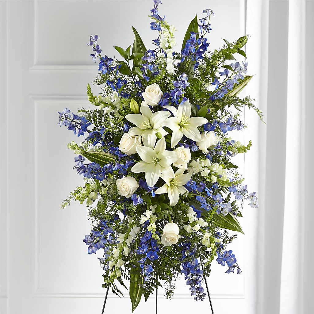Faithful Friend Standing Spray – Golden Gate Flowers, Naples FL