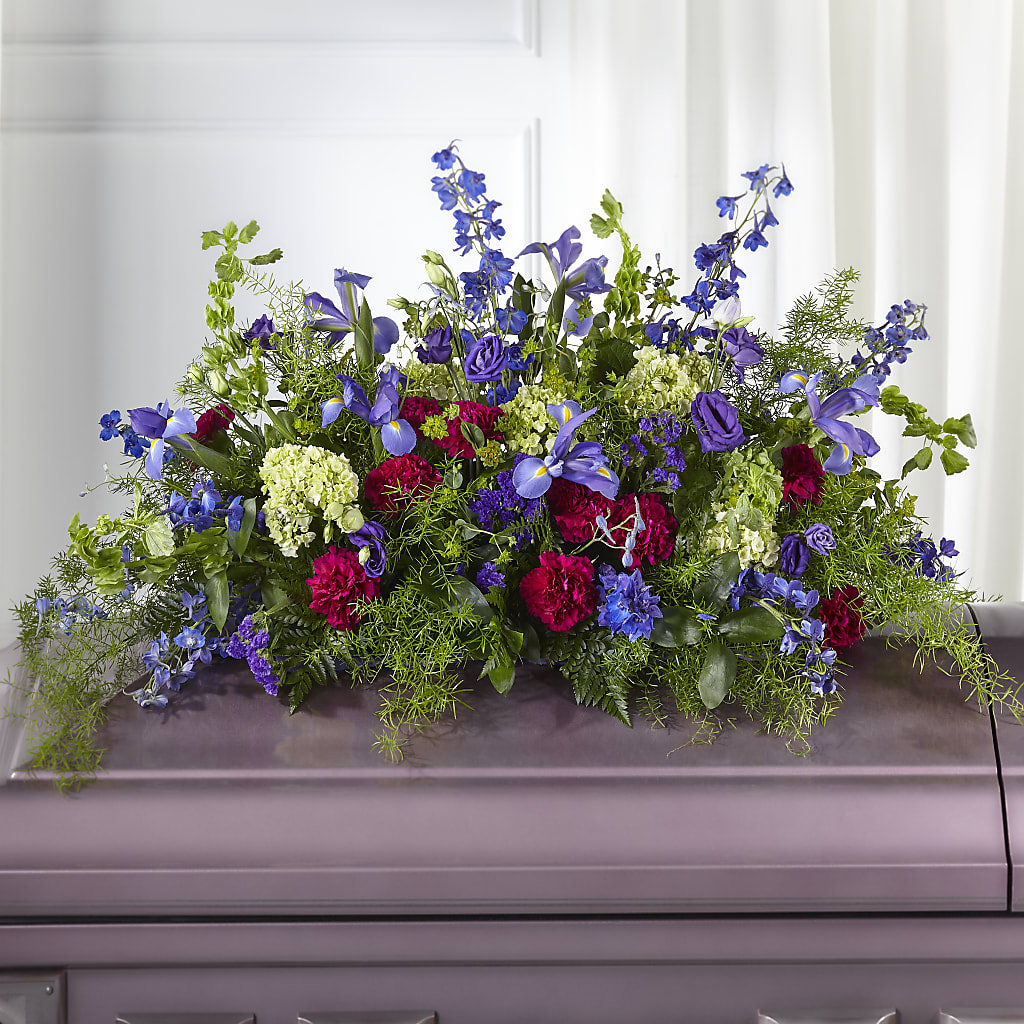 Always Treasured Casket Spray – Golden Gate Flowers, Naples FL