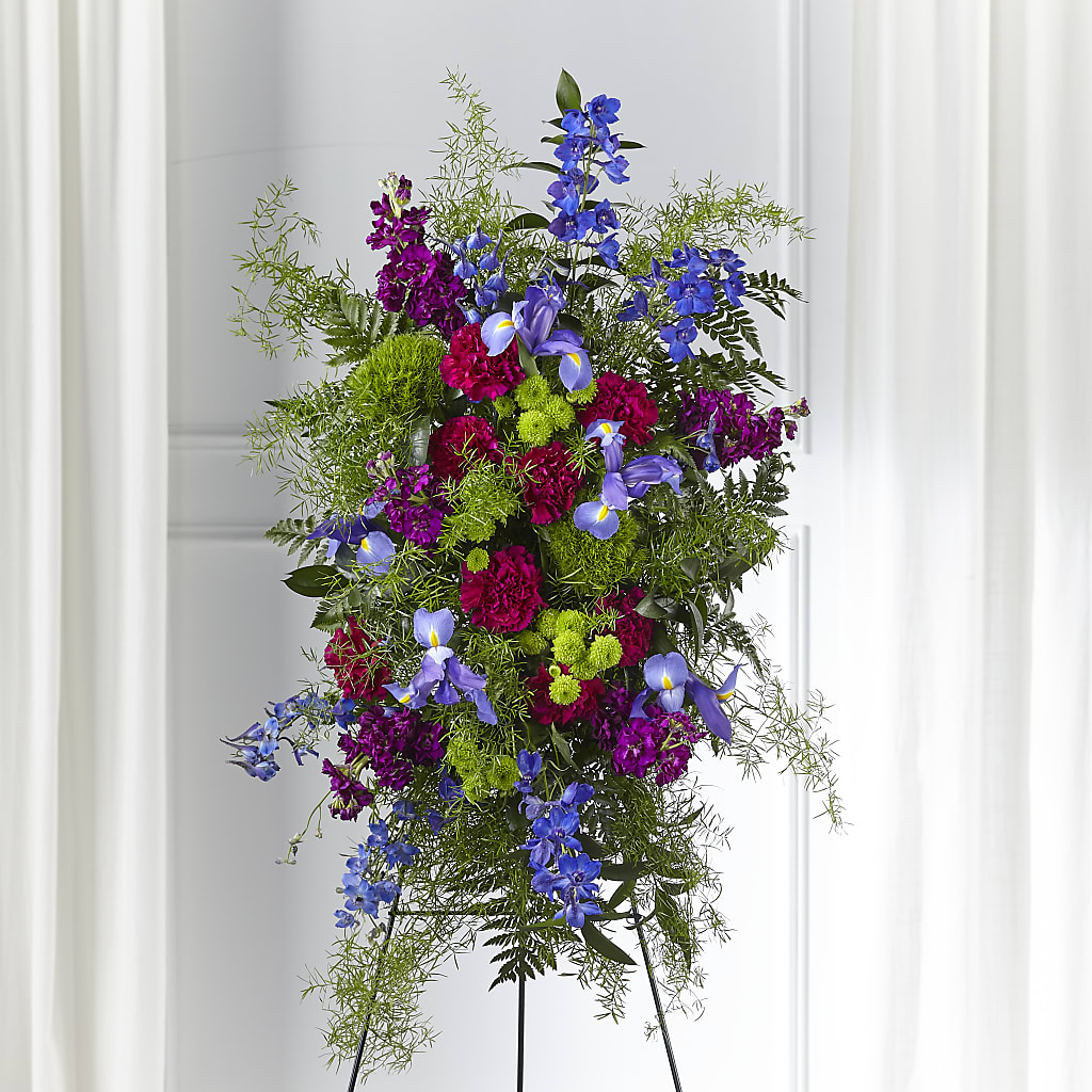 Heavenly Skies Standing Spray – Golden Gate Flowers, Naples FL