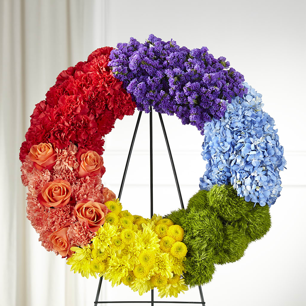 Circle of Love Wreath – Golden Gate Flowers, Naples FL