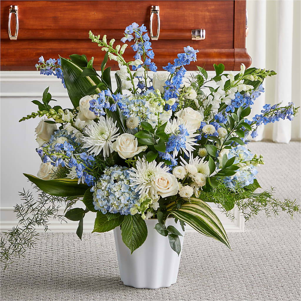 Everlasting Memories Floor Basket – Golden Gate Flowers, Naples FL