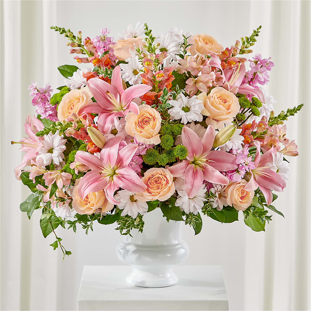 Heartfelt Gesture Urn Arrangement – Golden Gate Flowers, Naples FL
