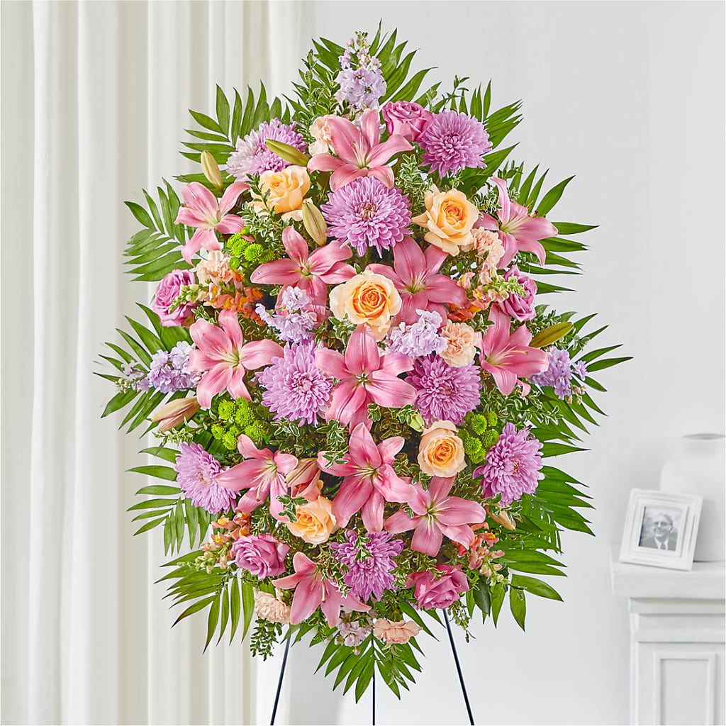 Love & Light Standing Spray – Golden Gate Flowers, Naples FL