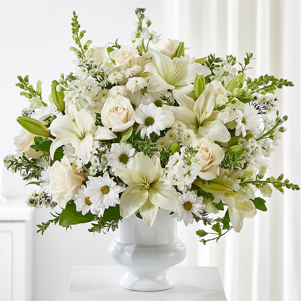 Uplifting Urn Arrangement – Golden Gate Flowers, Naples FL