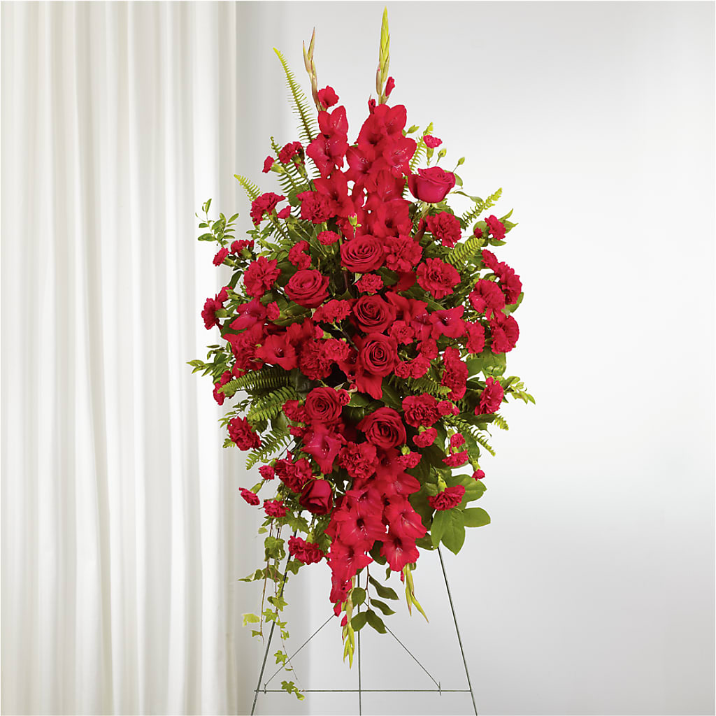From the Heart Standing Spray – Golden Gate Flowers, Naples FL