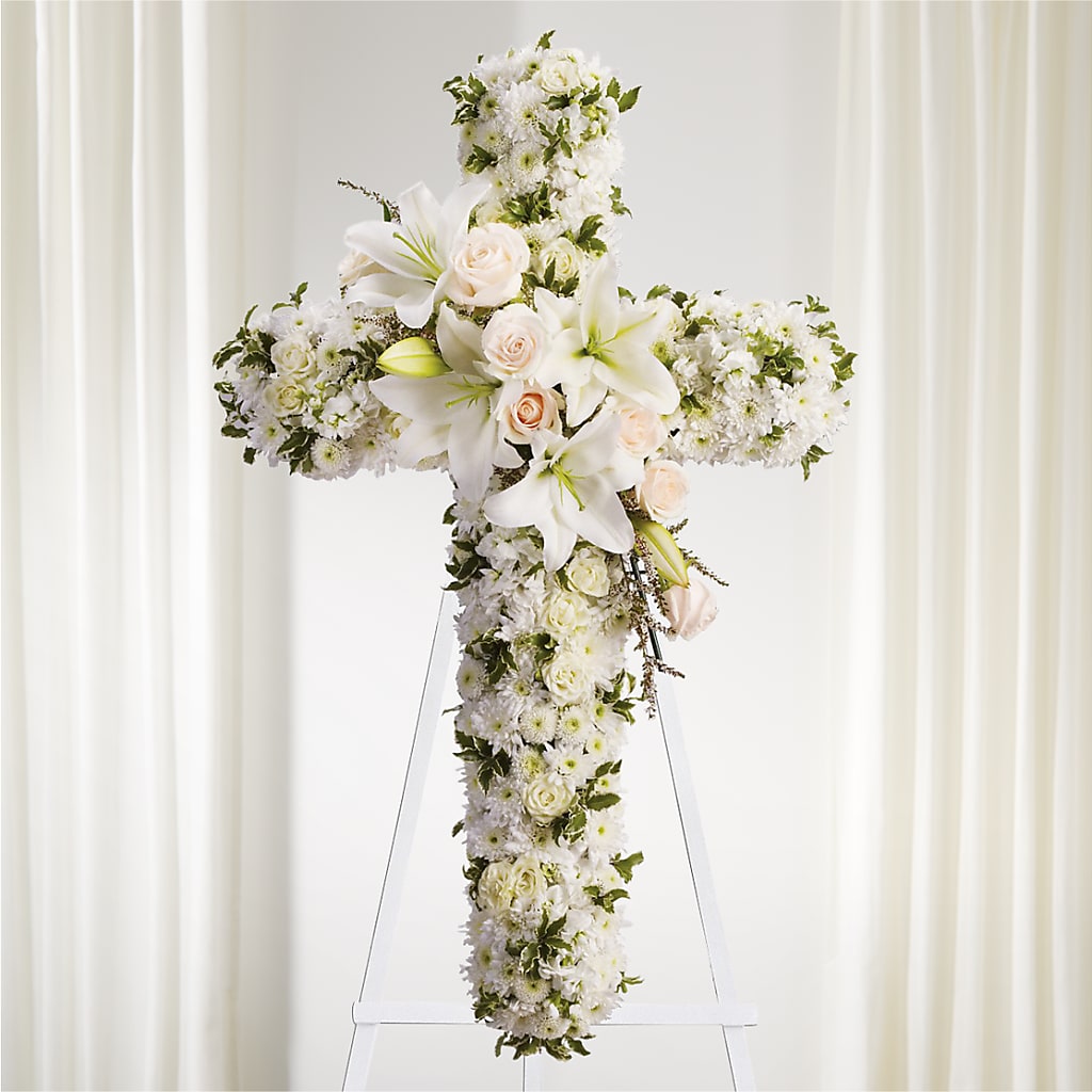 Spiritual Guidance Standing Spray – Golden Gate Flowers, Naples FL