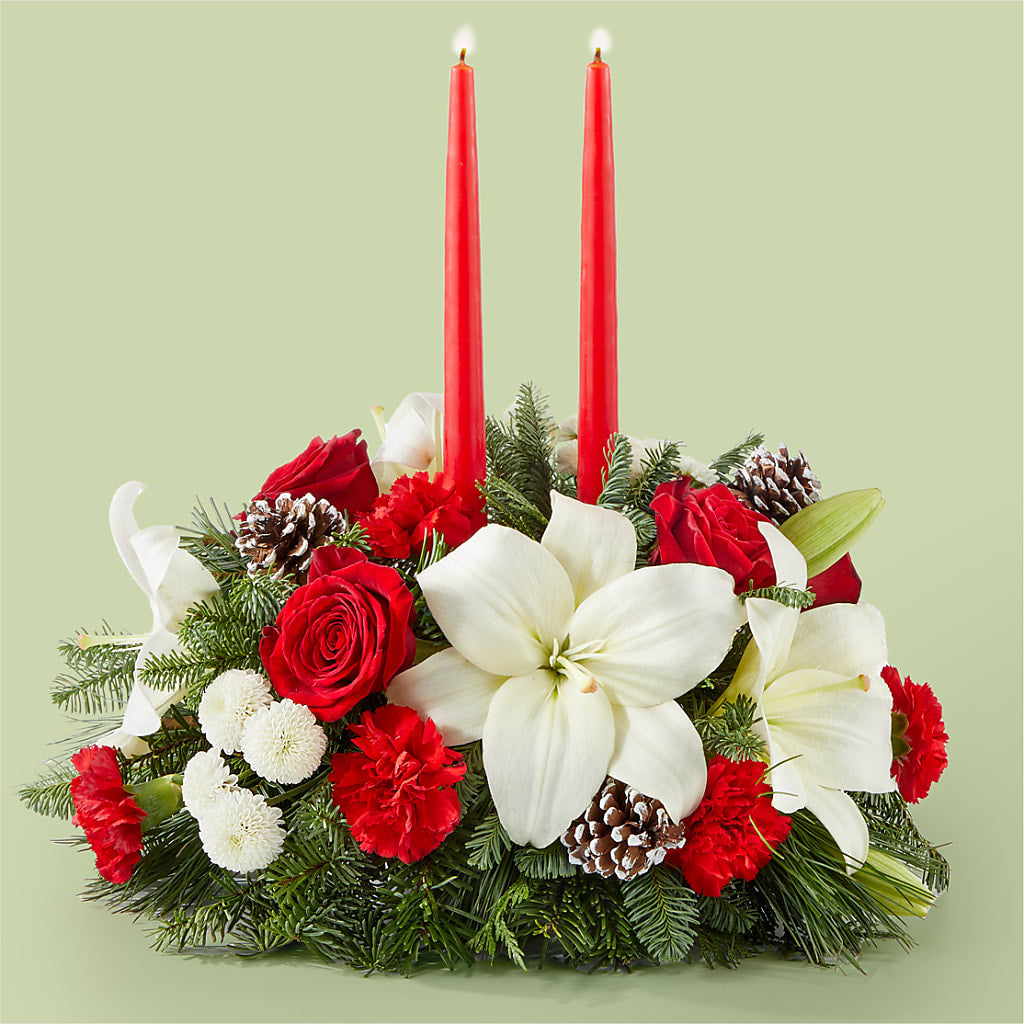 Seasonal Festivities Centerpiece – Golden Gate Flowers, Naples FL