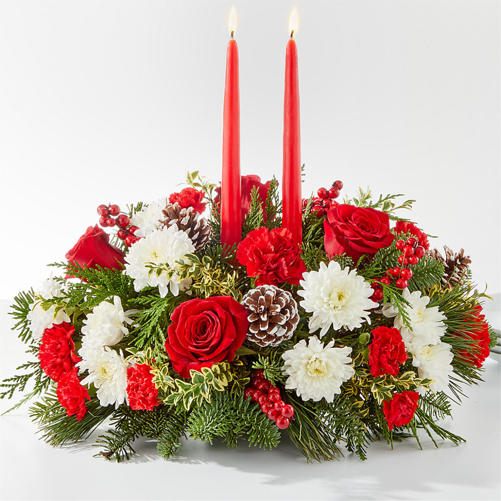 Holiday Soiree Centerpiece – Golden Gate Flowers, Naples FL