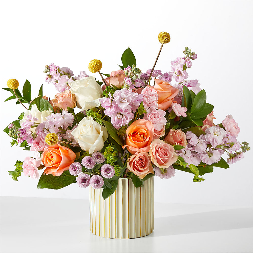 French Market Bouquet with Ivory Vase – Golden Gate Flowers, Naples FL