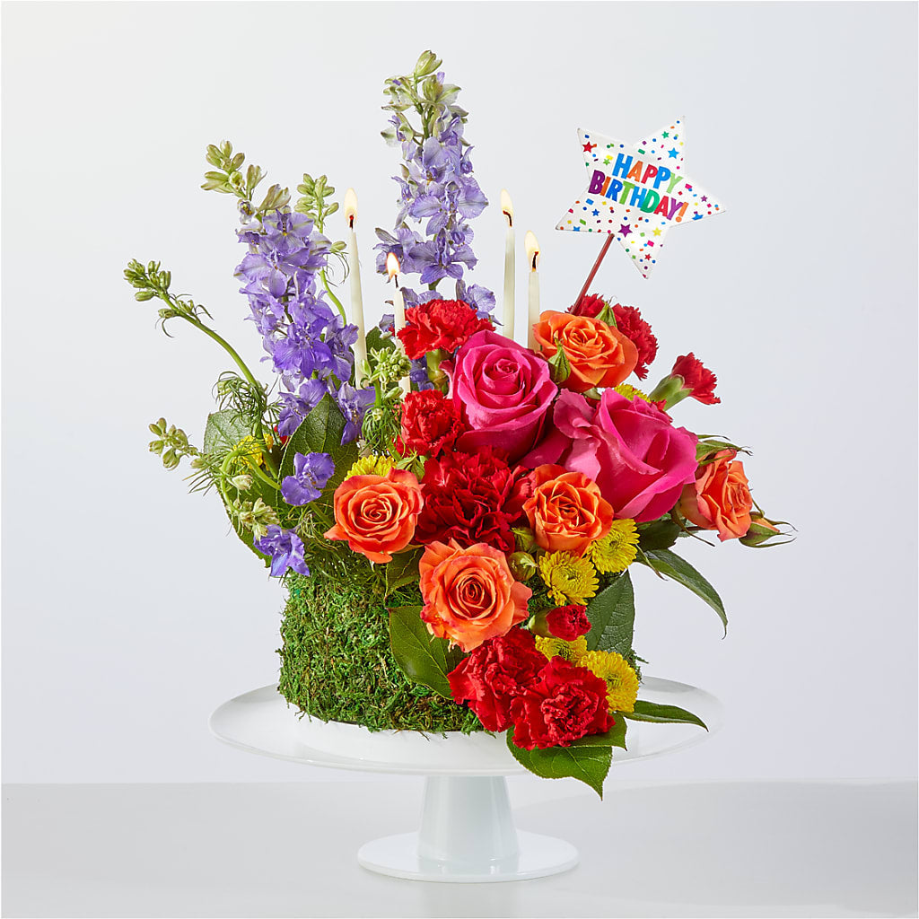 Best Year Yet Floral Cake – Golden Gate Flowers, Naples FL