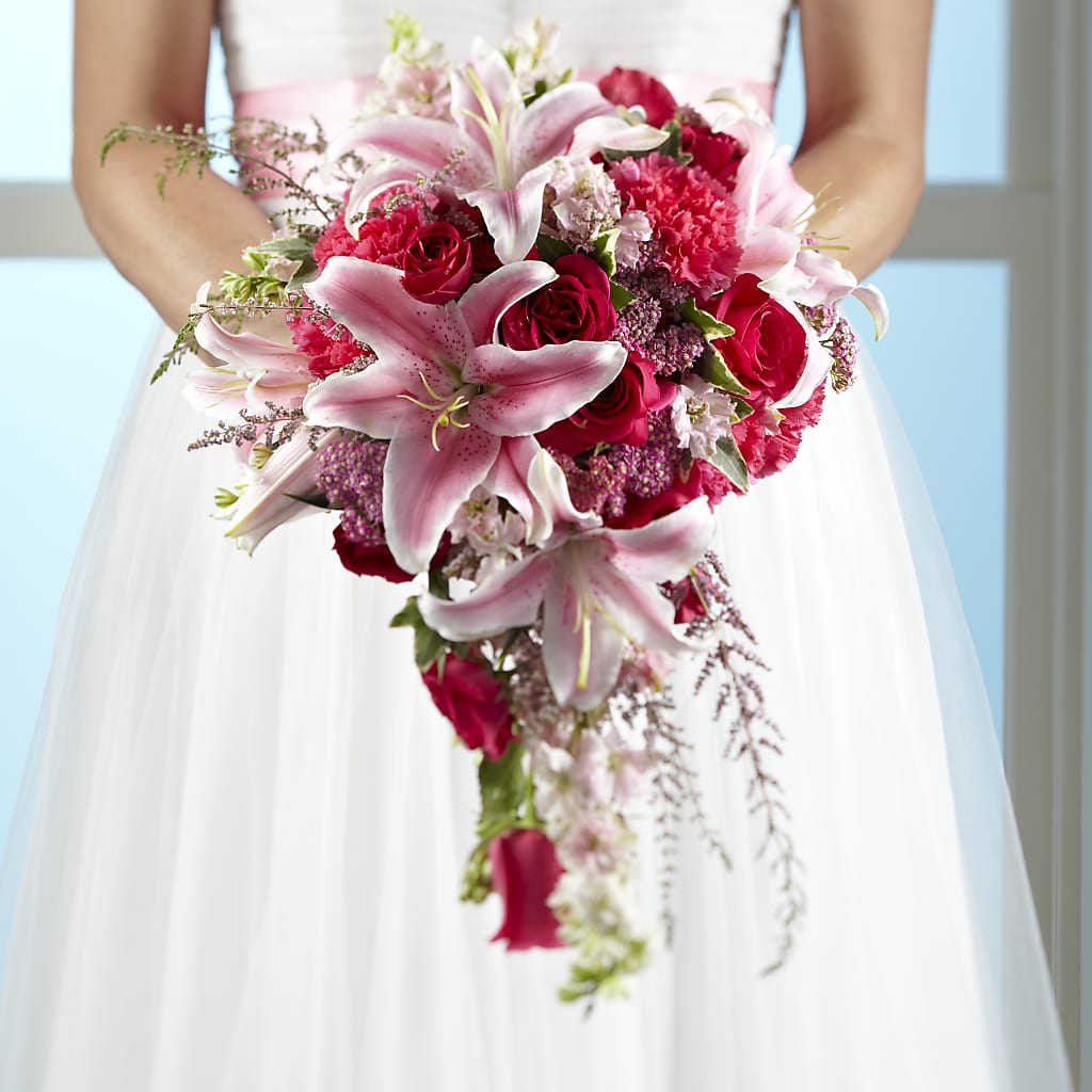 Lily & Rose Bouquet – Golden Gate Flowers, Naples FL