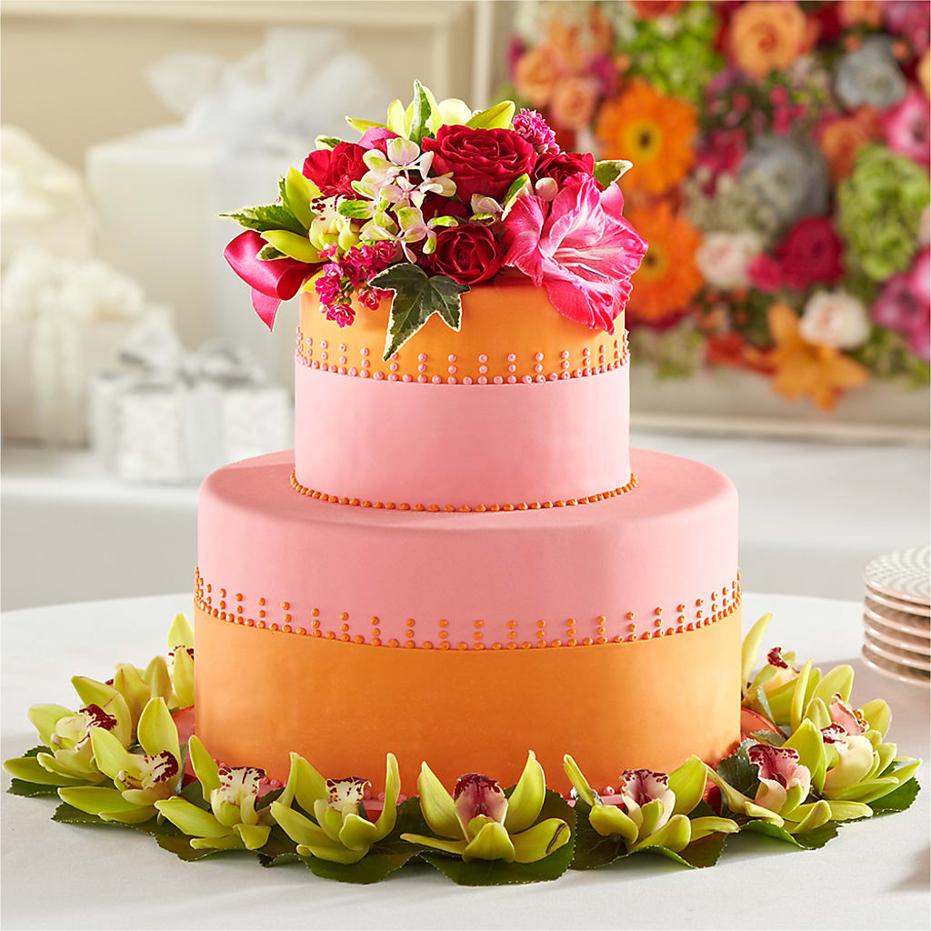 Sweet Citrus Cake Decor – Golden Gate Flowers, Naples FL