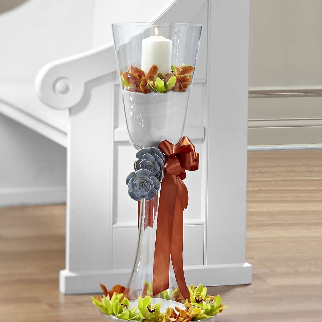 Matrimony Pew Decor – Golden Gate Flowers, Naples FL