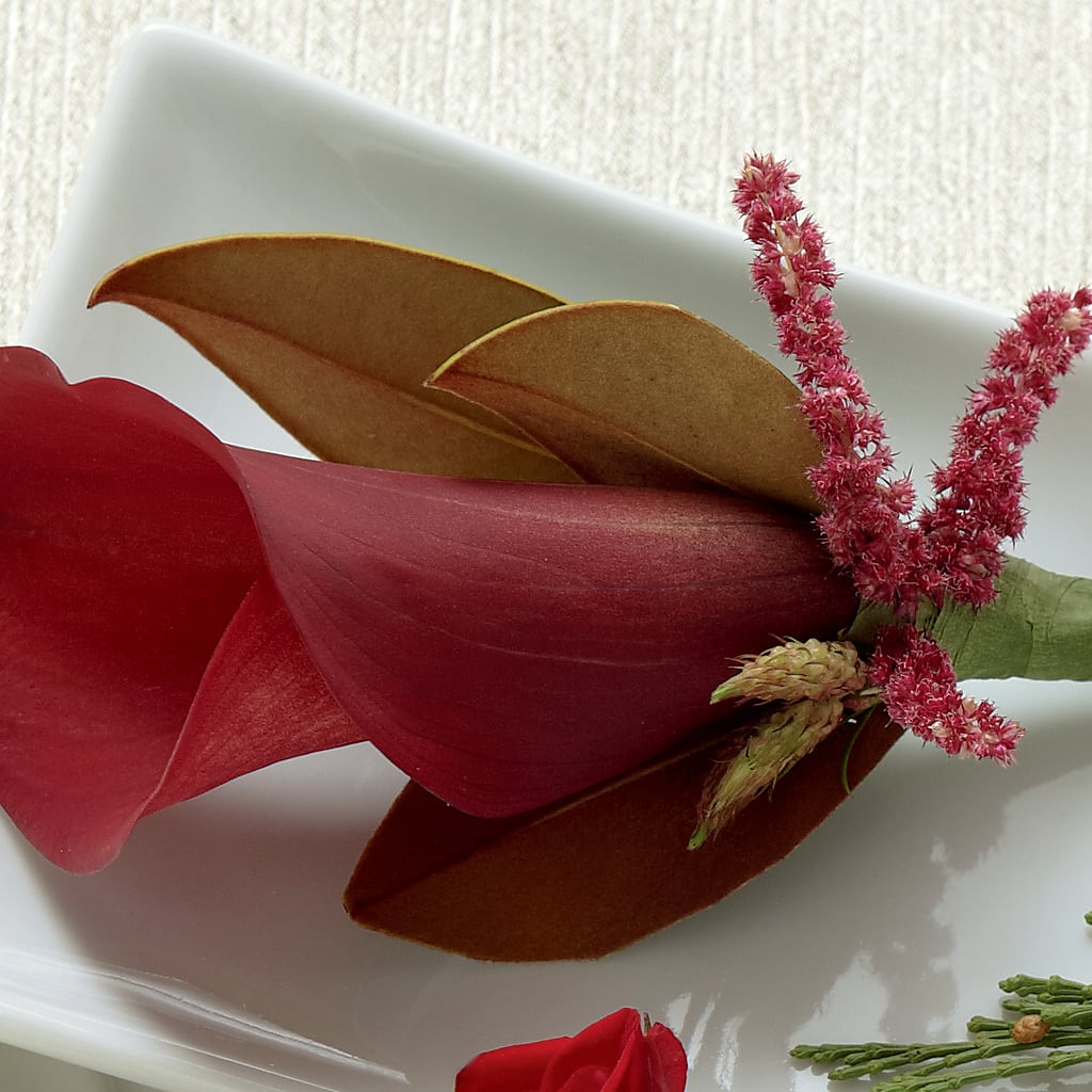 Red Calla Boutonniere – Golden Gate Flowers, Naples FL