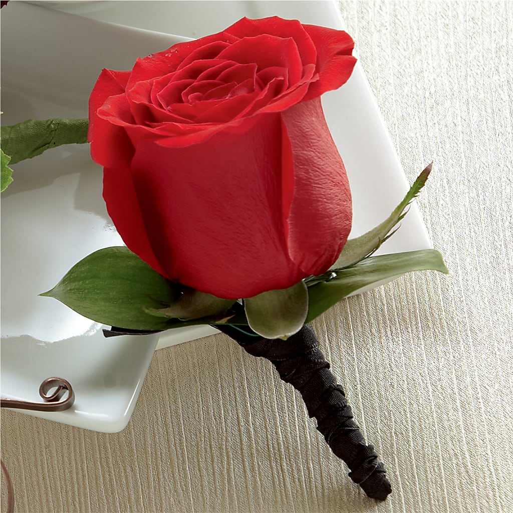 Red Rose Boutonniere – Golden Gate Flowers, Naples FL