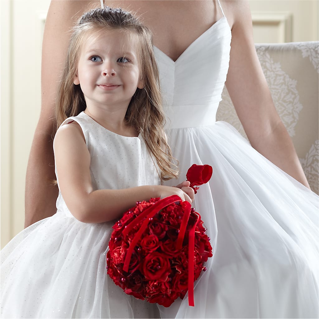 Pure at Heart Flower Girl Arrangement – Golden Gate Flowers, Naples FL