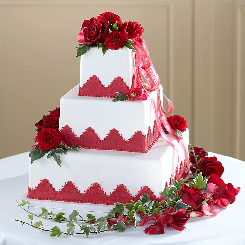 Forever Happiness Cake Decor – Golden Gate Flowers, Naples FL
