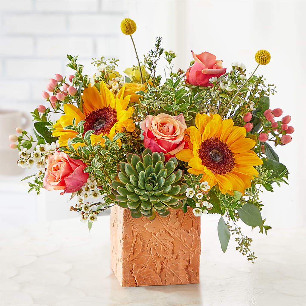 Sunflower Season Bouquet –  Golden Gate Flowers, Naples FL
