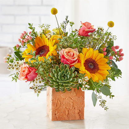 Sunflower Season Bouquet –  Golden Gate Flowers, Naples FL