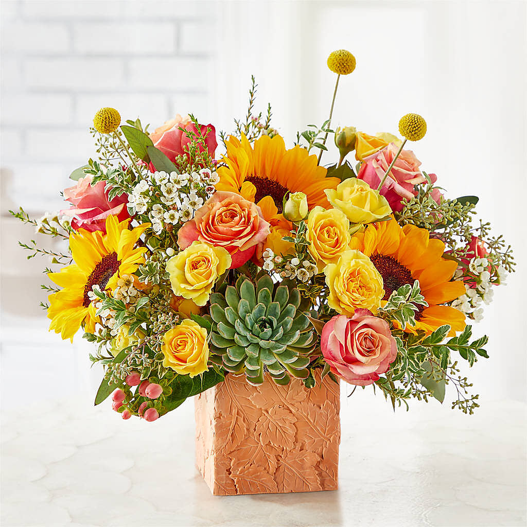Sunflower Season Bouquet –  Golden Gate Flowers, Naples FL