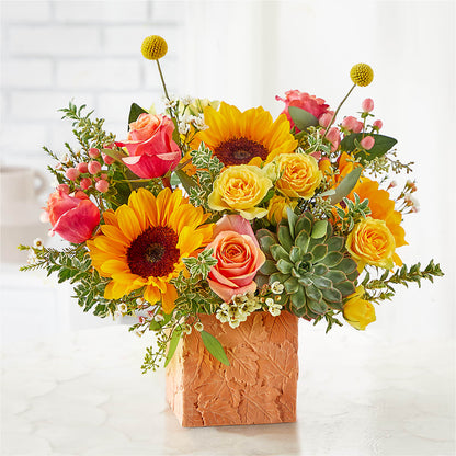 Sunflower Season Bouquet –  Golden Gate Flowers, Naples FL