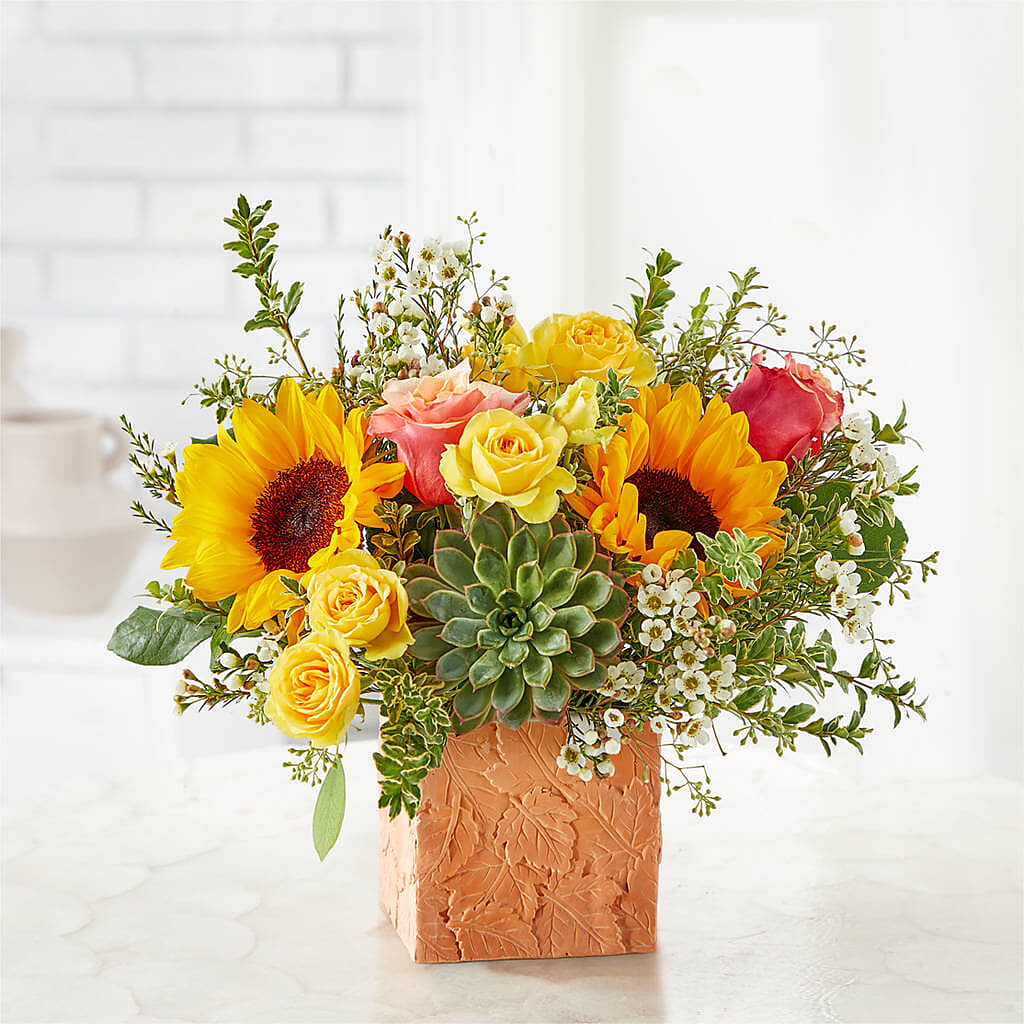 Sunflower Season Bouquet –  Golden Gate Flowers, Naples FL