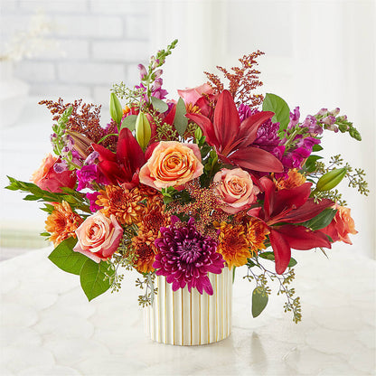 Burgundy Landscape Bouquet –  Golden Gate Flowers, Naples FL
