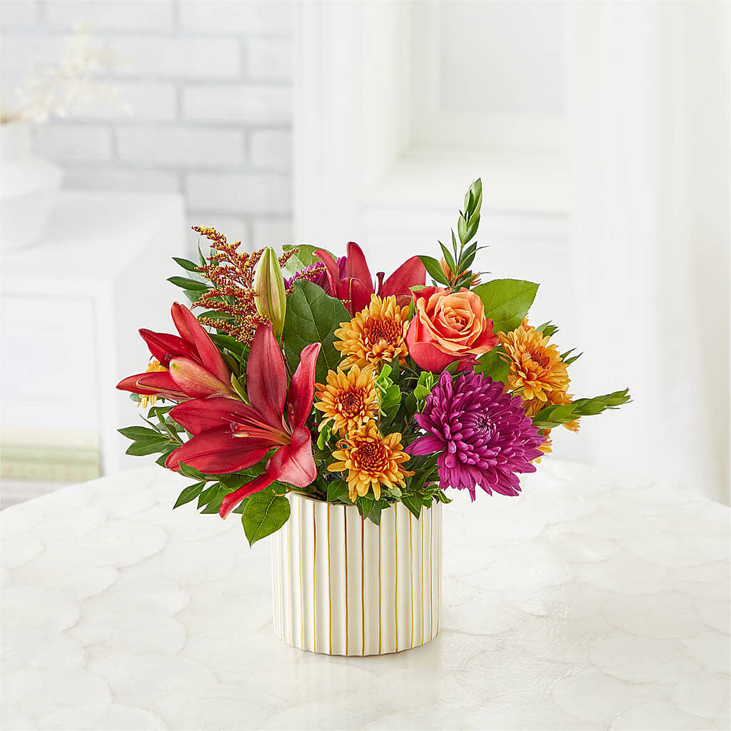 Burgundy Landscape Bouquet –  Golden Gate Flowers, Naples FL