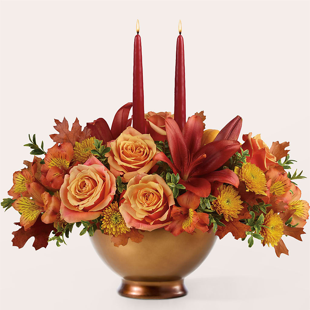 Harvest Table Centerpiece –  Golden Gate Flowers, Naples FL