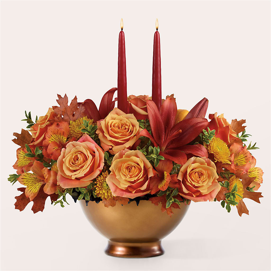 Harvest Table Centerpiece –  Golden Gate Flowers, Naples FL