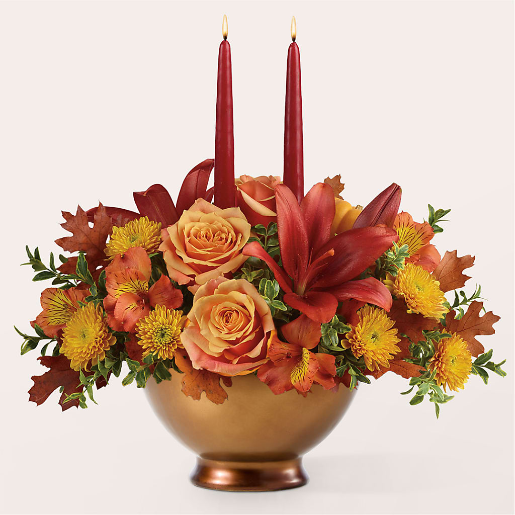Harvest Table Centerpiece –  Golden Gate Flowers, Naples FL