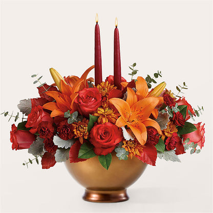 Fruits of Fall Centerpiece –  Golden Gate Flowers, Naples FL